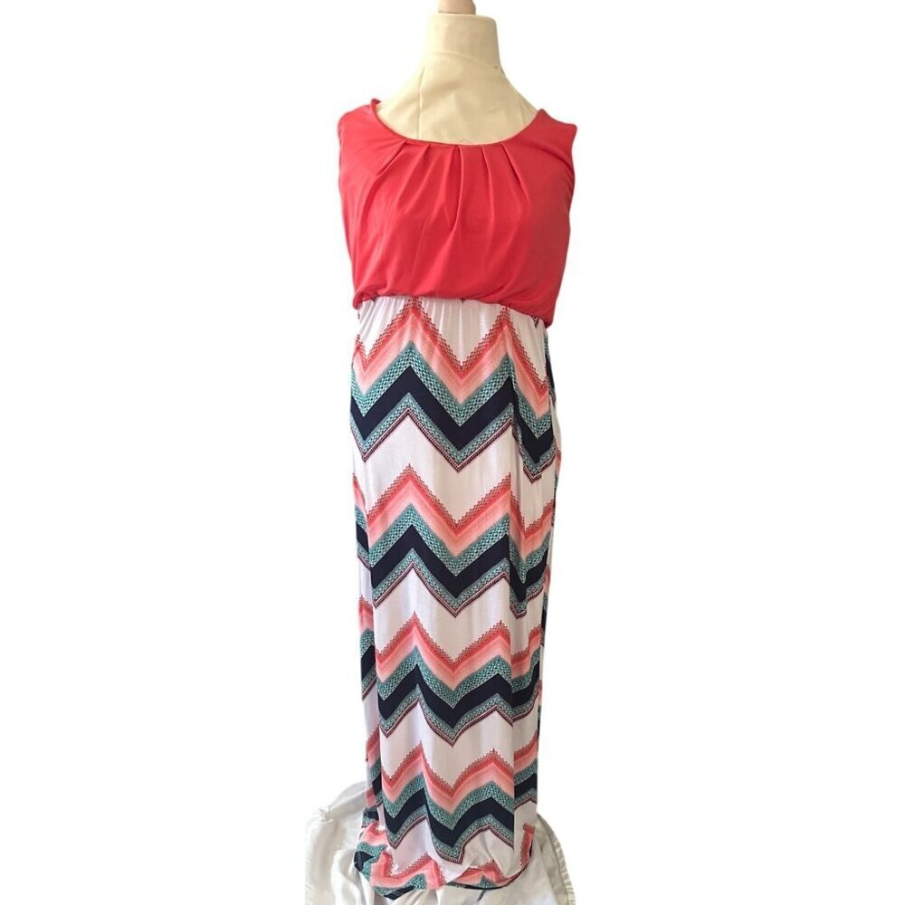 Three Pink Hearts Women’s Maxi Dress Size Small Flowy Romantic Cottagecore